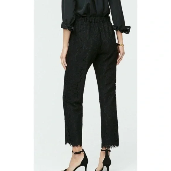J Crew Peyton Black Lace Pants - Picture 2 of 10